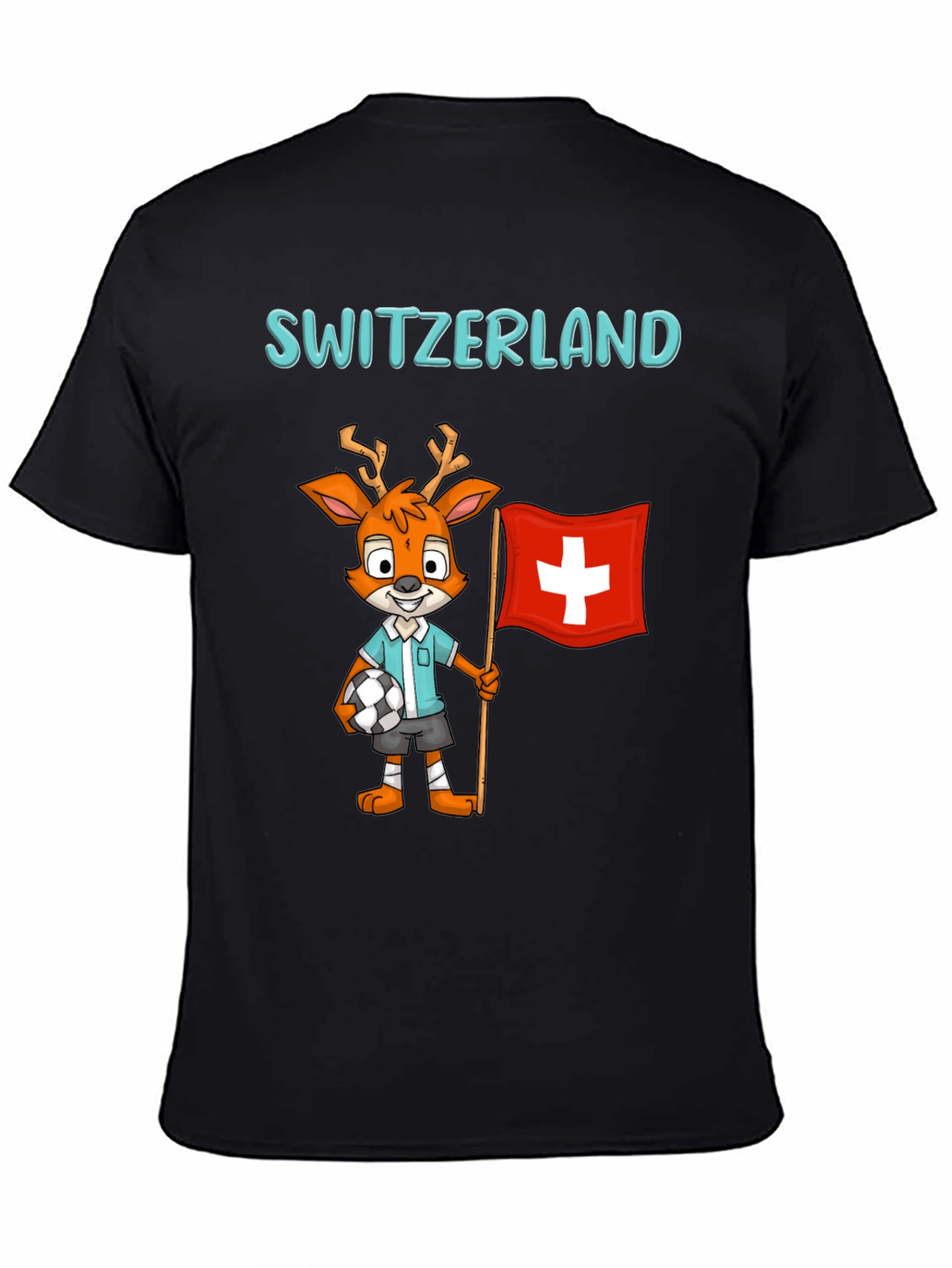 Switzerland Mascot T-Shirt - Soccer Fan Tee