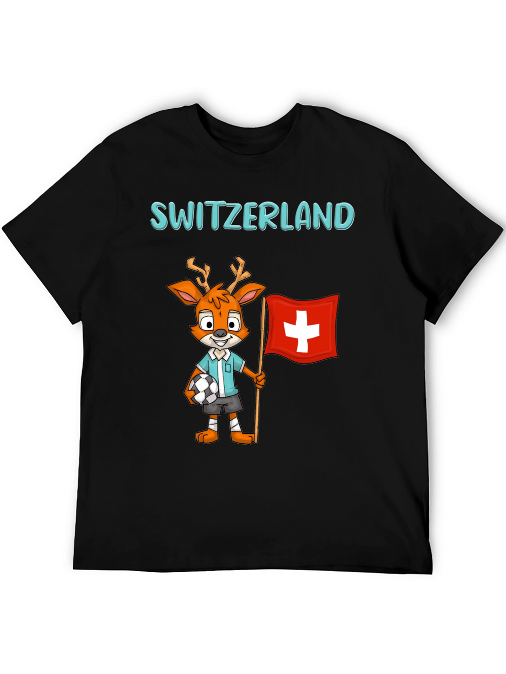 Switzerland Mascot T-Shirt - Soccer Fan Tee