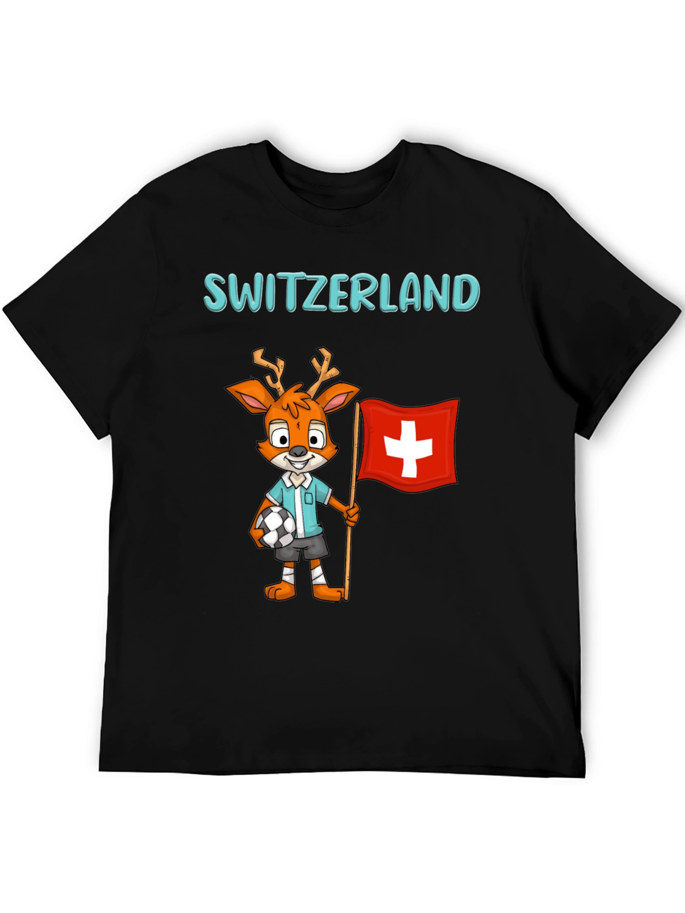 Switzerland Mascot T-Shirt - Soccer Fan Tee