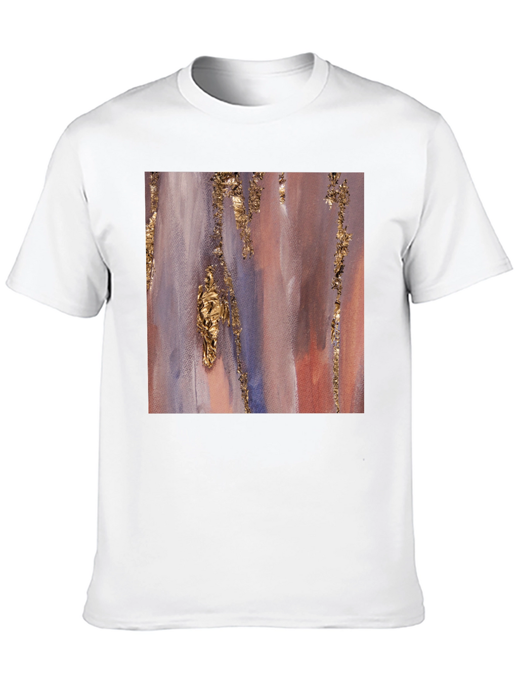 Abstract Gold Accent Black Tee
