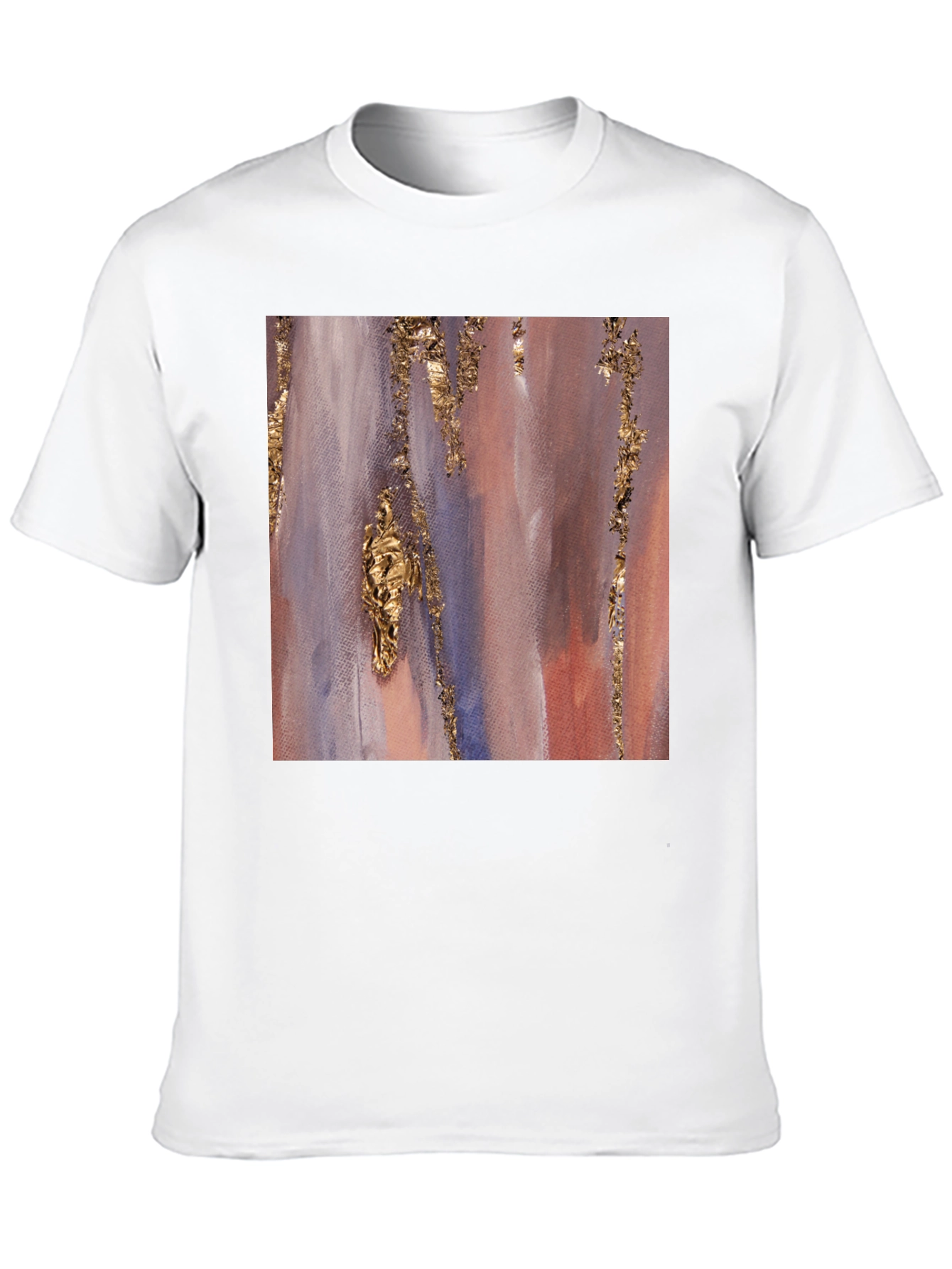 Abstract Gold Accent Black Tee