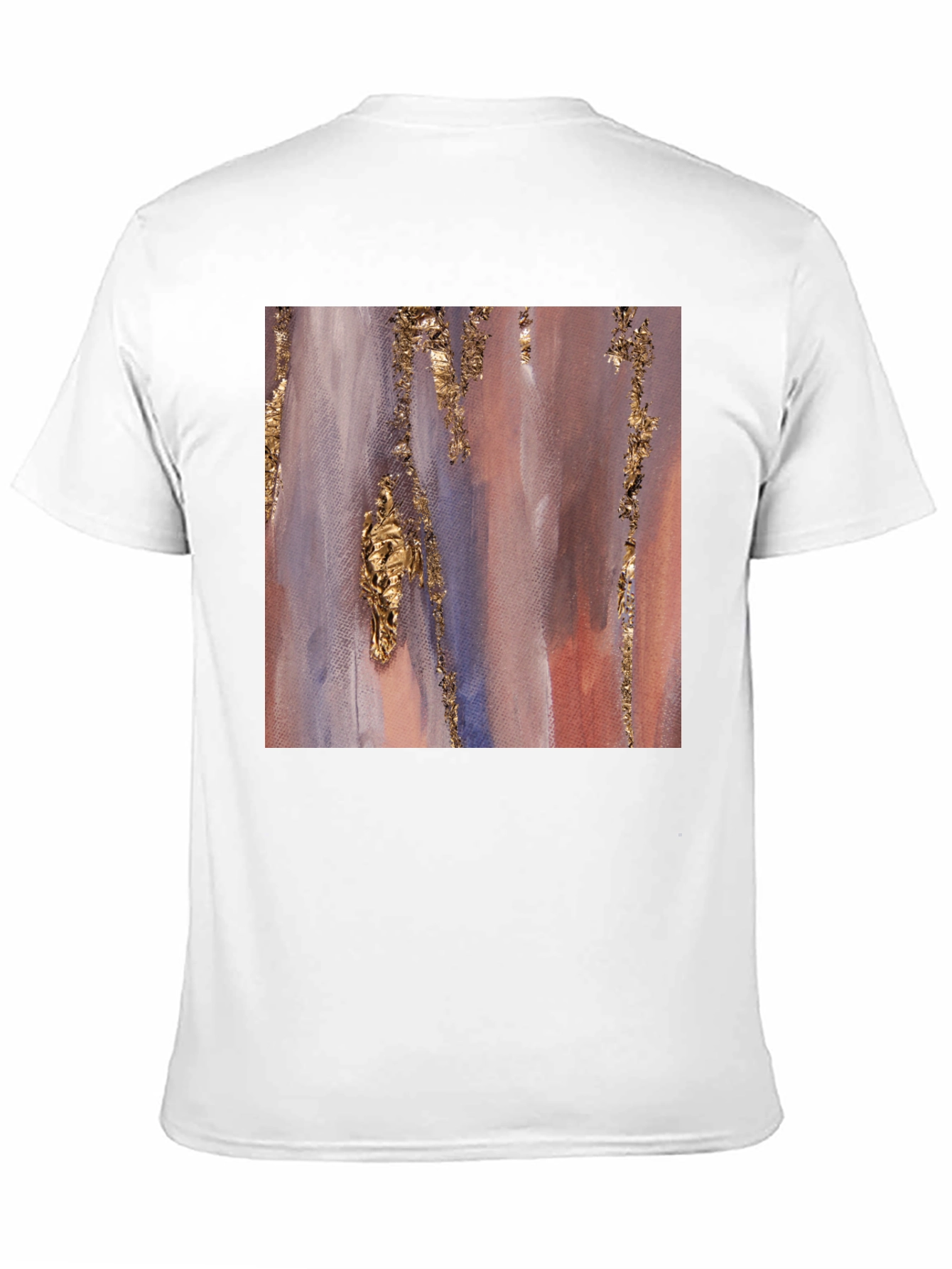 Abstract Gold Accent Black Tee