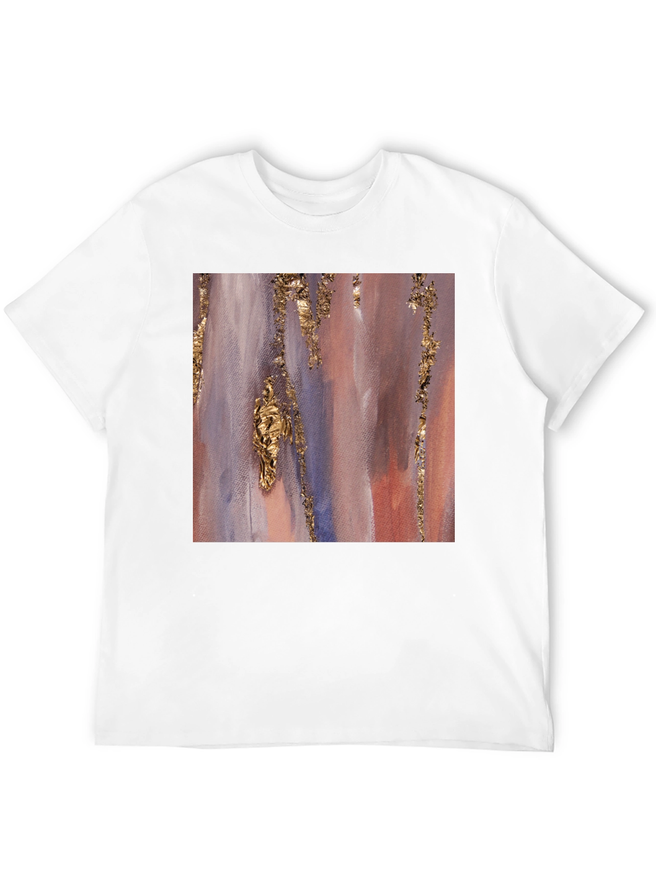 Abstract Gold Accent Black Tee