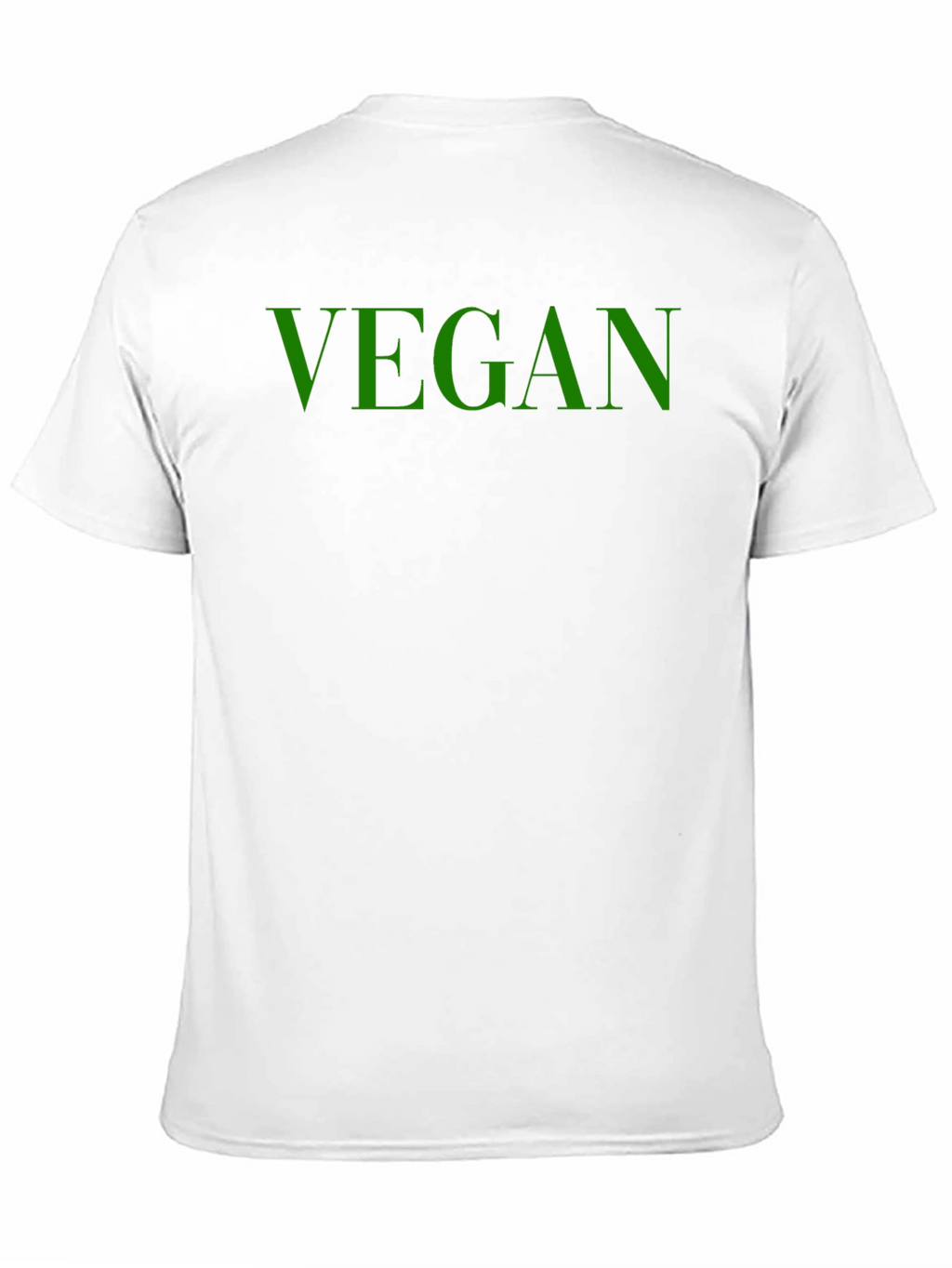 Vegan Graphic Tee - Soft Cotton Bold Green Print