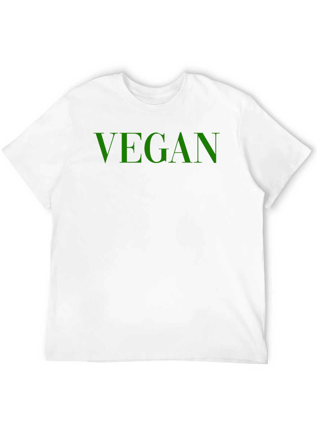 Vegan Graphic Tee - Soft Cotton Bold Green Print