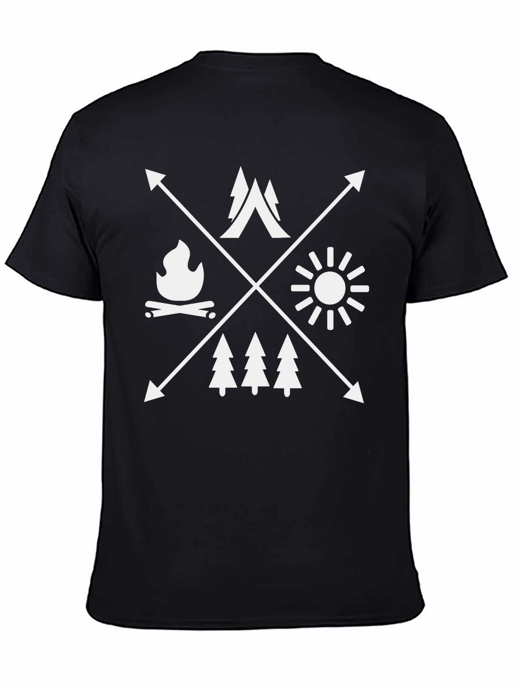 Outdoor Adventure Graphic Tee - Camping Design