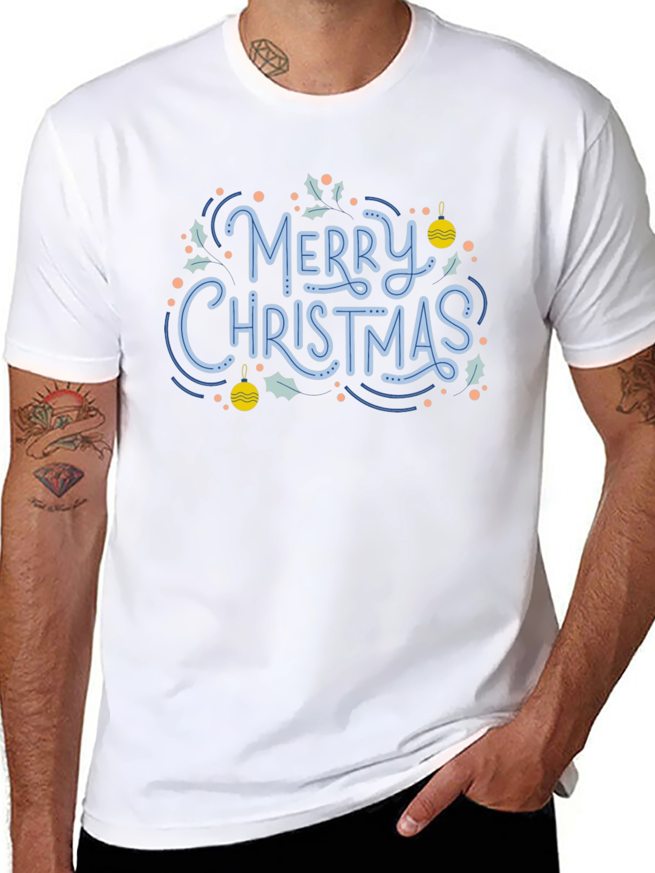 Festive Merry Christmas Graphic Tee