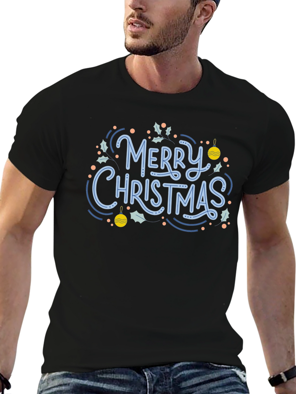 Festive Merry Christmas Graphic Tee