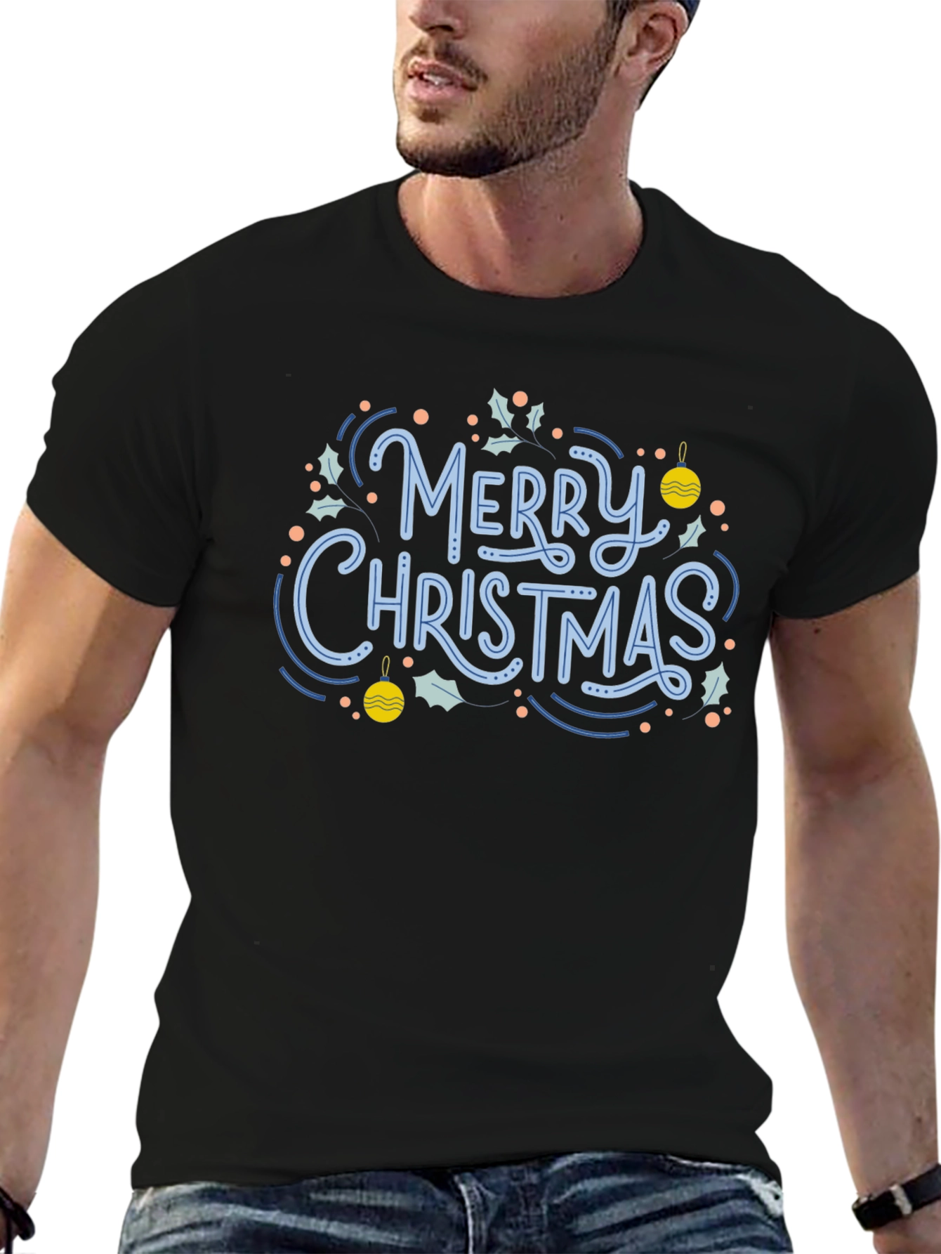 Festive Merry Christmas Graphic Tee