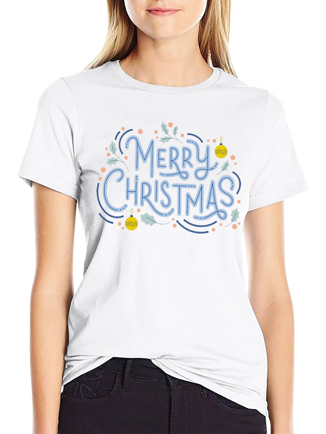 Festive Merry Christmas Graphic Tee