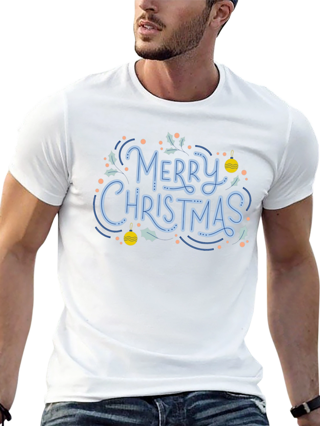 Festive Merry Christmas Graphic Tee