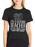 Reading Teacher Graphic T-Shirt