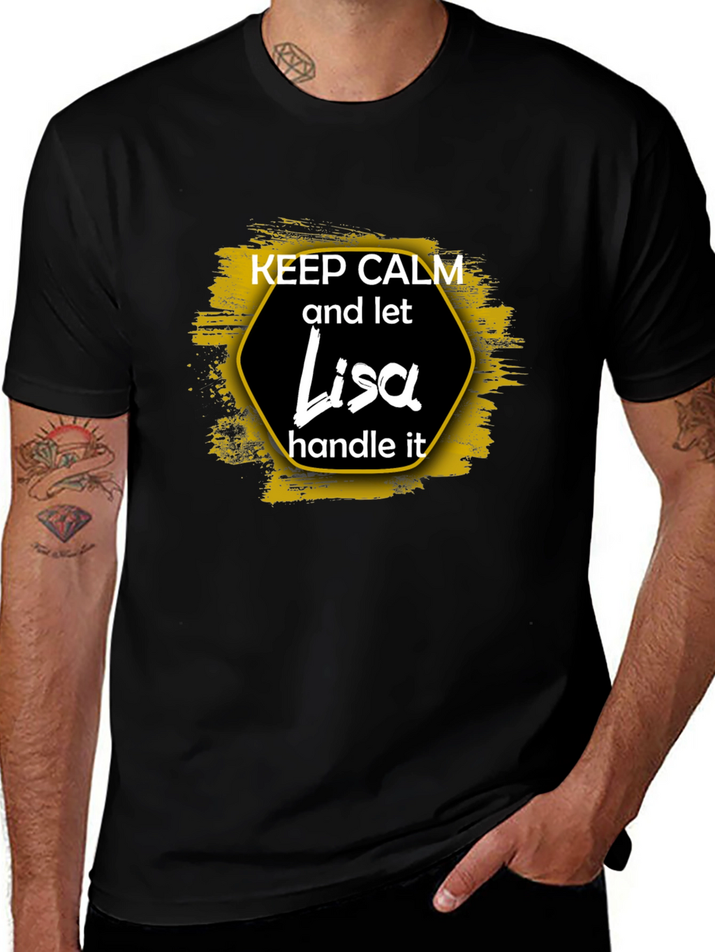 Keep Calm Lisa T-Shirt Funny Personalized Gift
