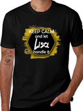Keep Calm Lisa T-Shirt Funny Personalized Gift