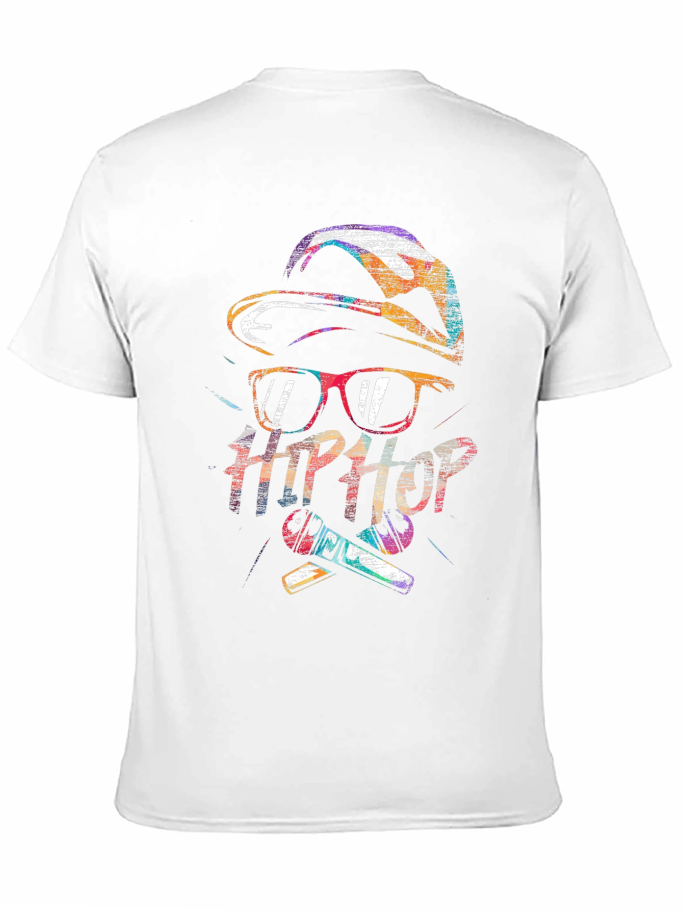 Hip Hop Graphic Print Mens Black T-Shirt