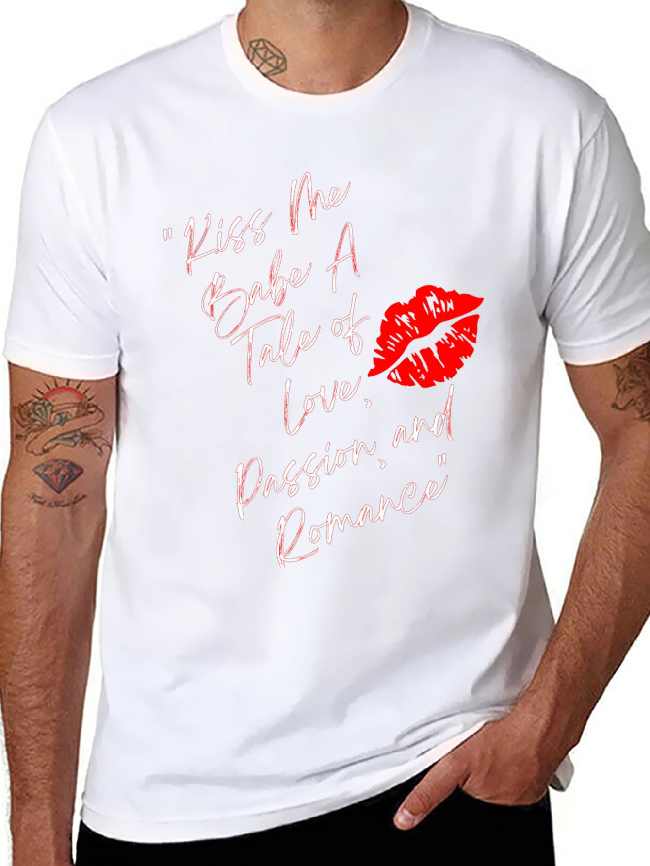Kiss Me T-Shirt: Love Passion Romance Tee