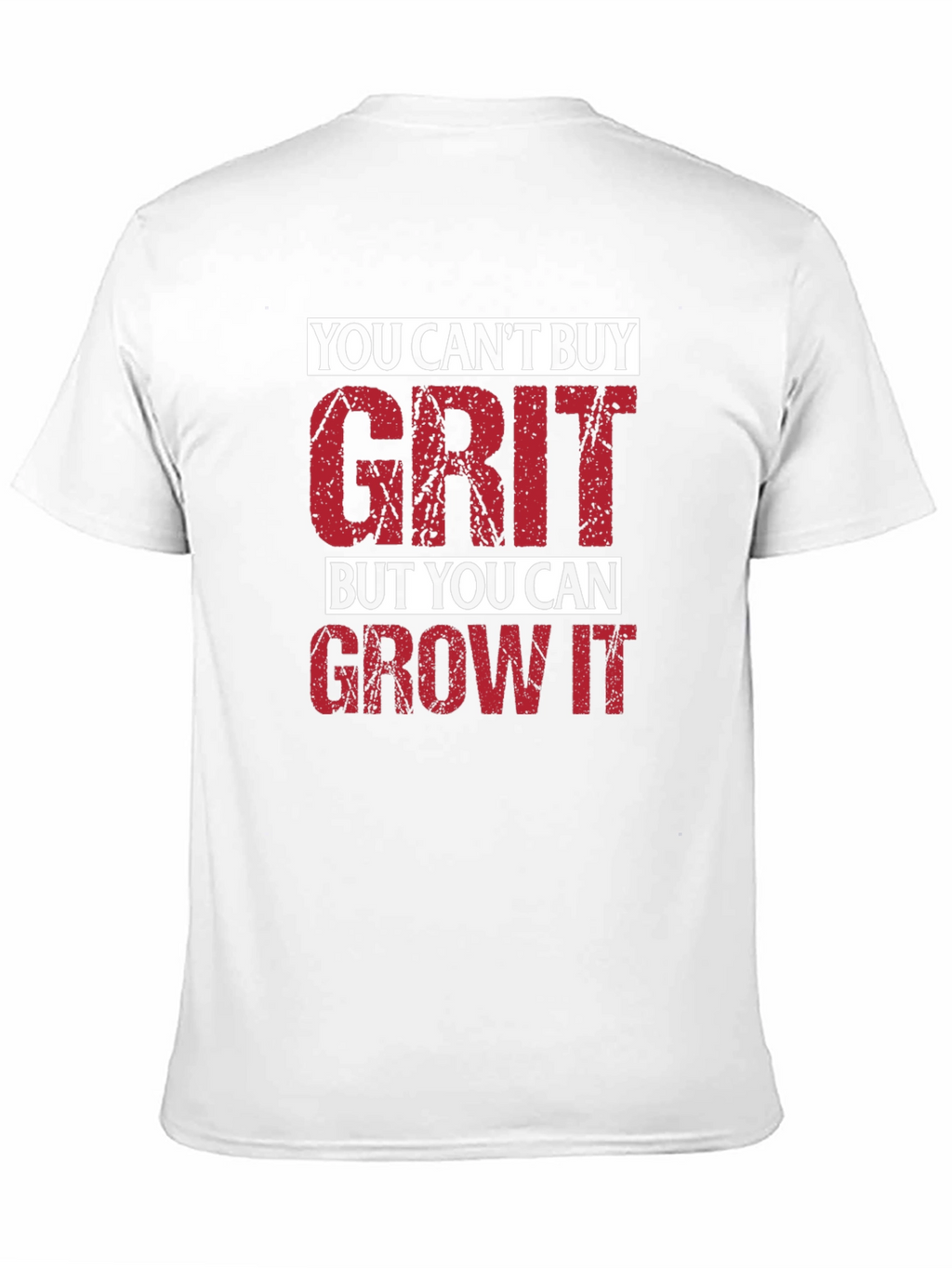Motivational Grit Graphic T-Shirt - Mens Black Tee