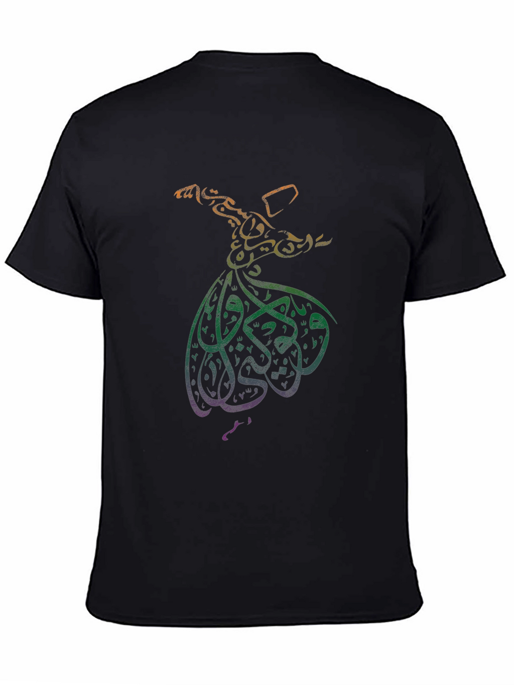 Mystic Sufi Dance Graphic Tee - Black