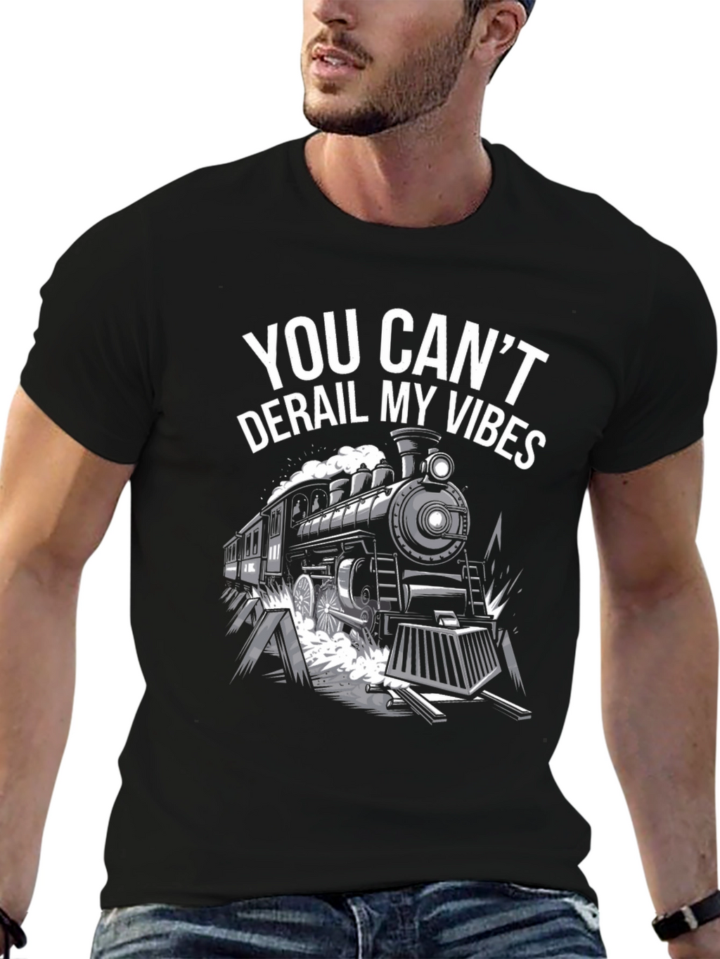 Cant Derail My Vibes Train T-Shirt