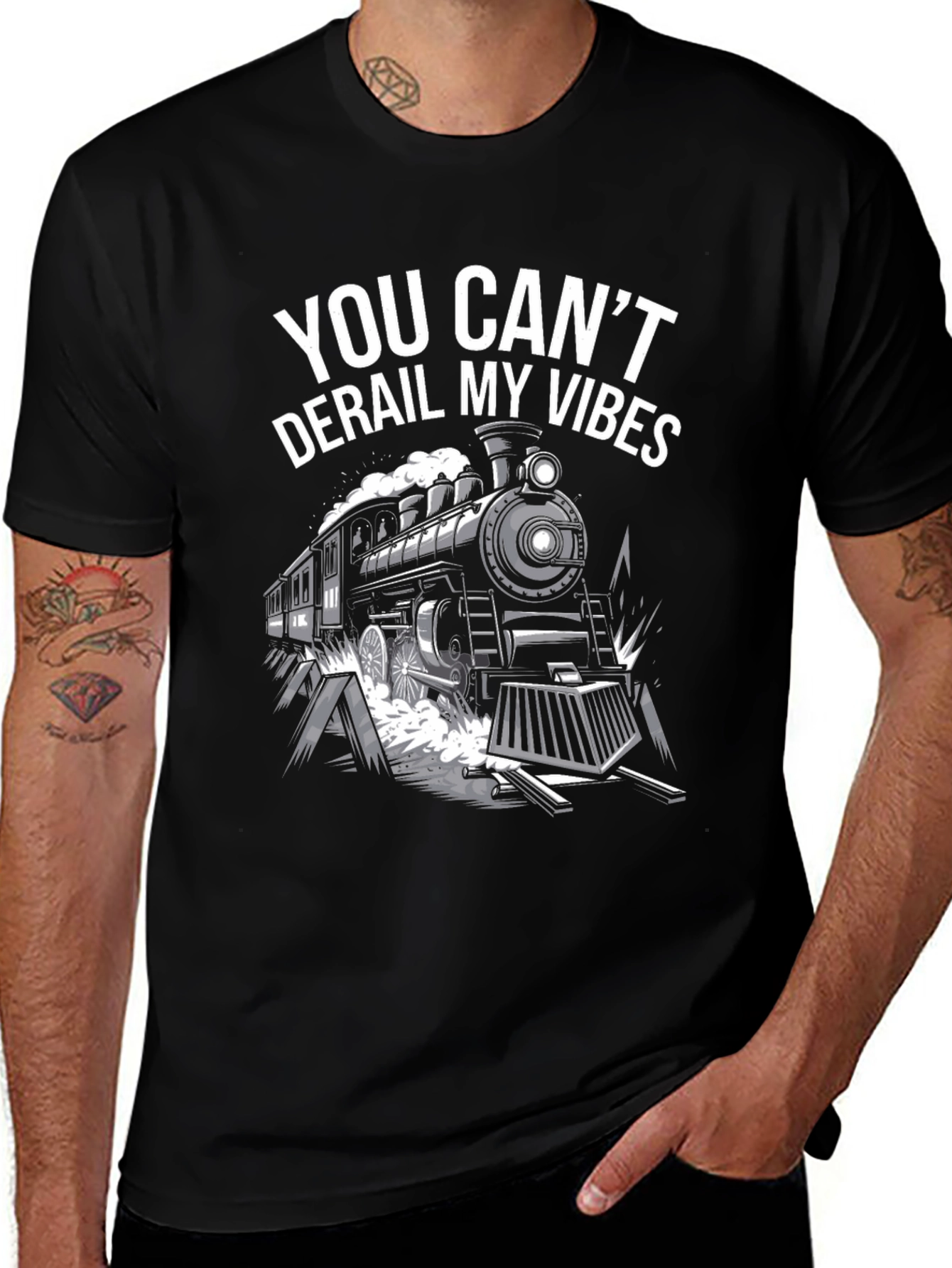 Cant Derail My Vibes Train T-Shirt
