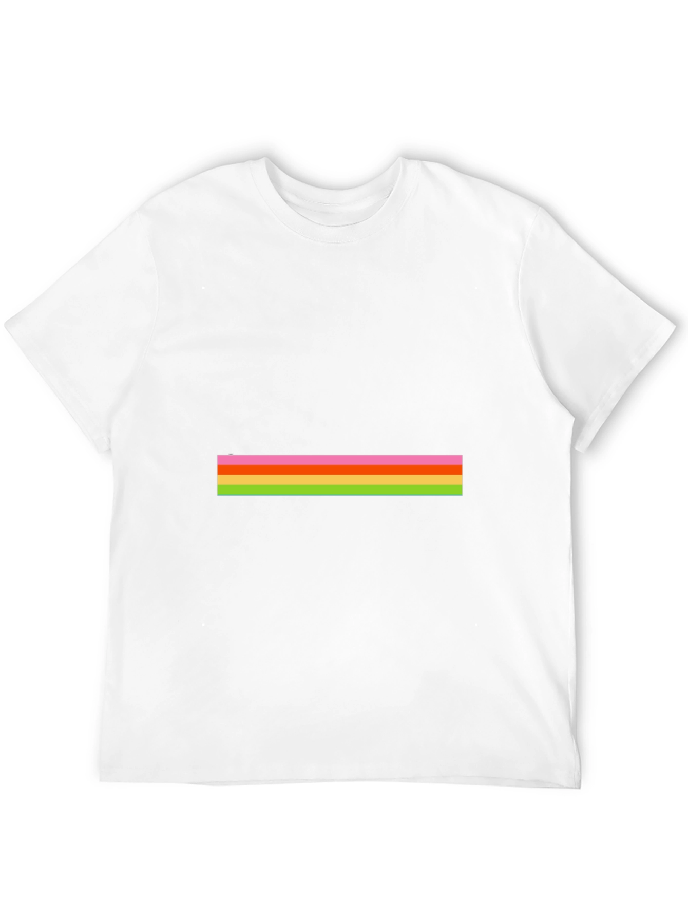 Striped Graphic Tee - Casual Black T-Shirt