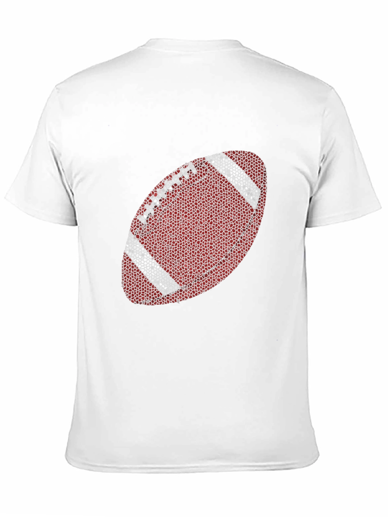 Football Mosaic Graphic Tee - Stylish Casual Wear