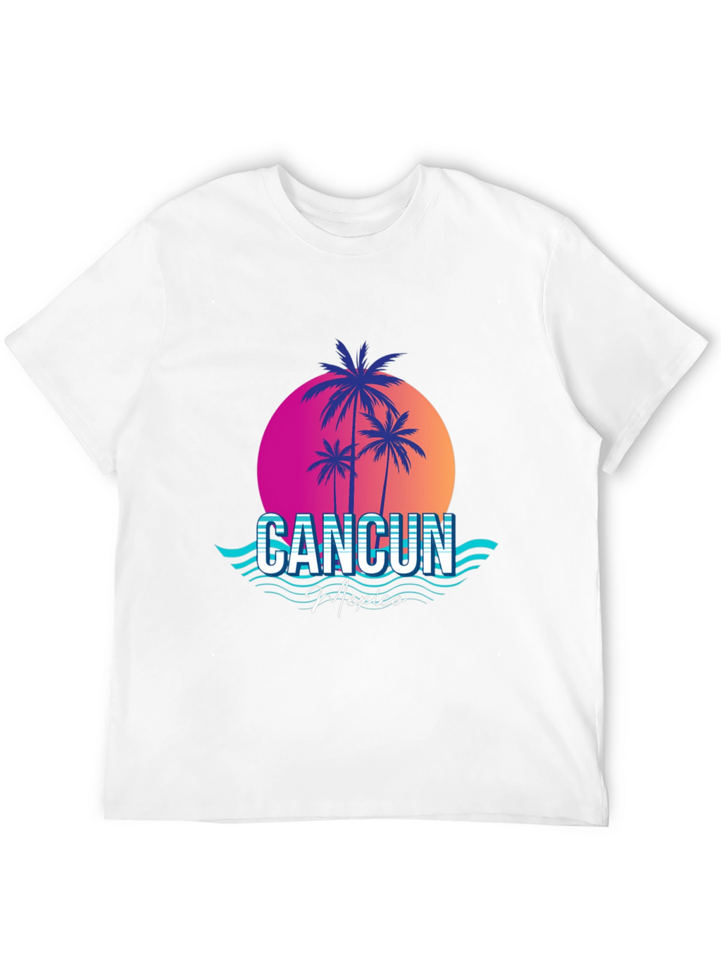 Cancun Mexico Retro Graphic Tee