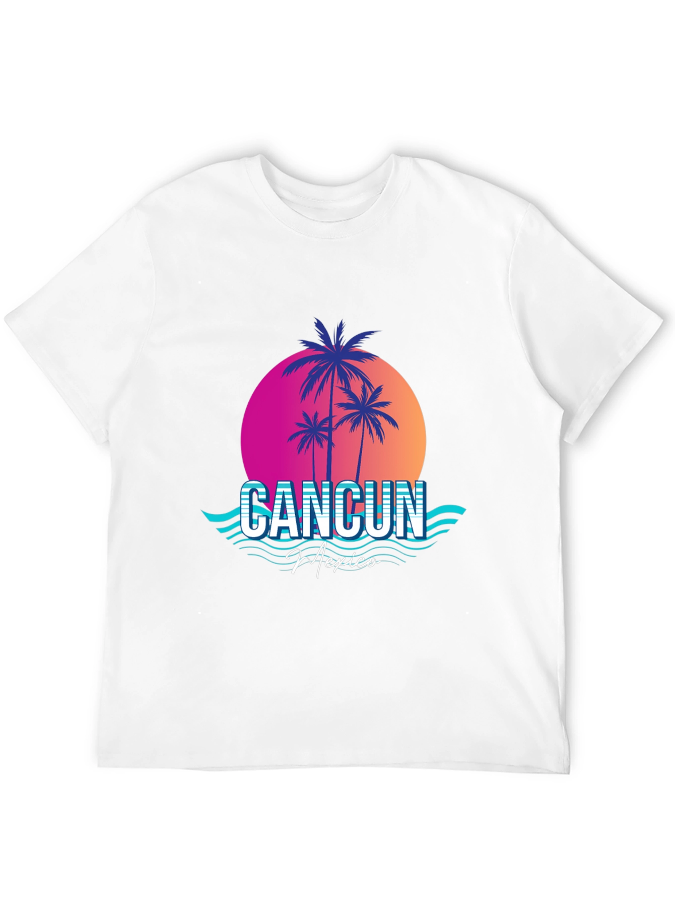Cancun Mexico Retro Graphic Tee