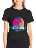 Cancun Mexico Retro Graphic Tee
