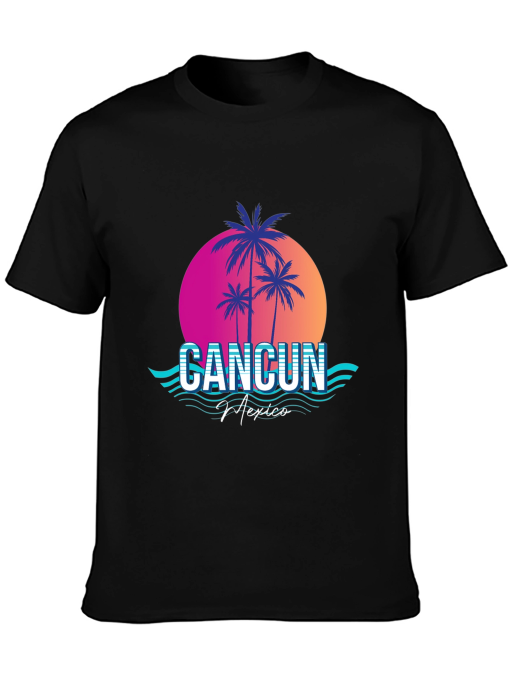 Cancun Mexico Retro Graphic Tee