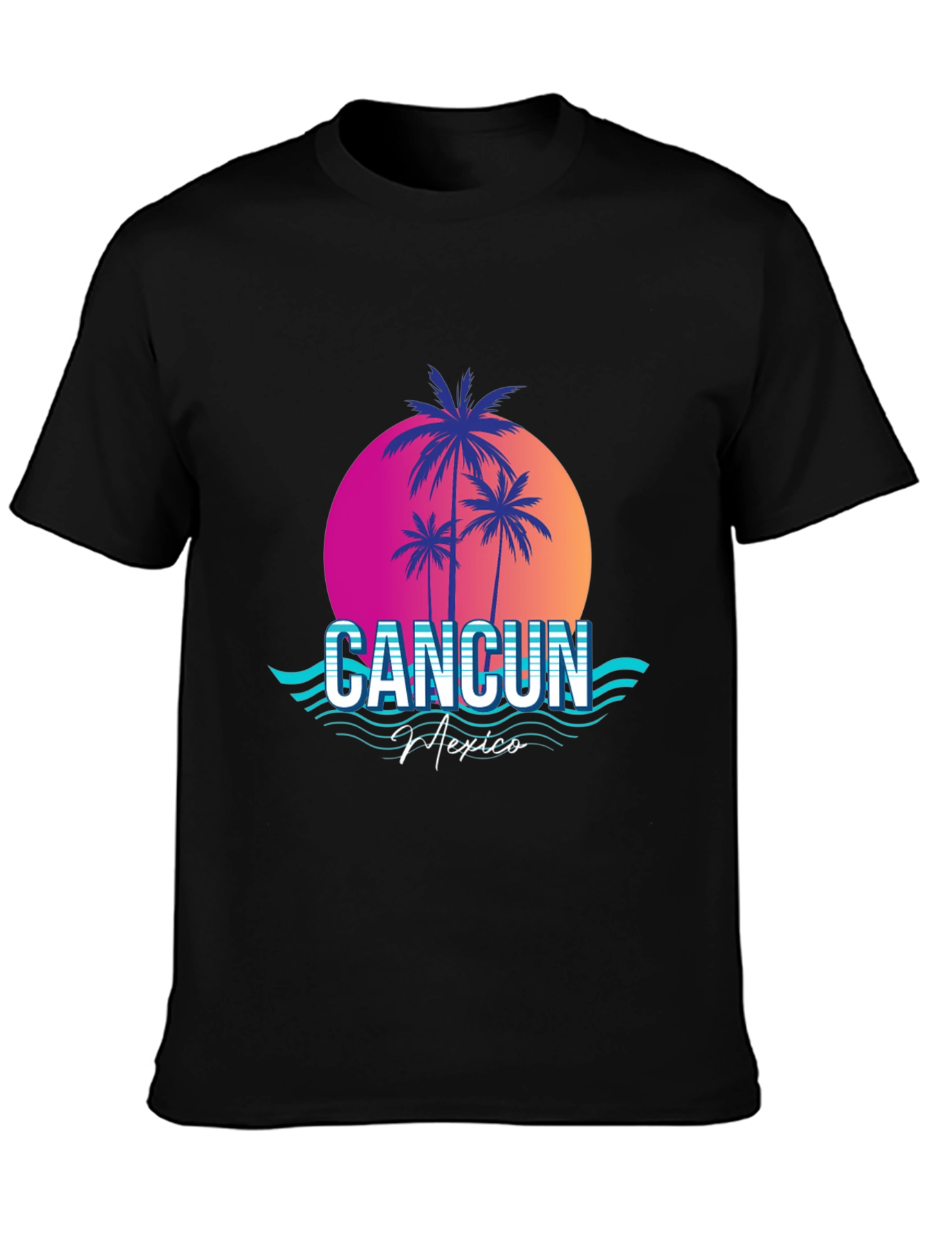 Cancun Mexico Retro Graphic Tee