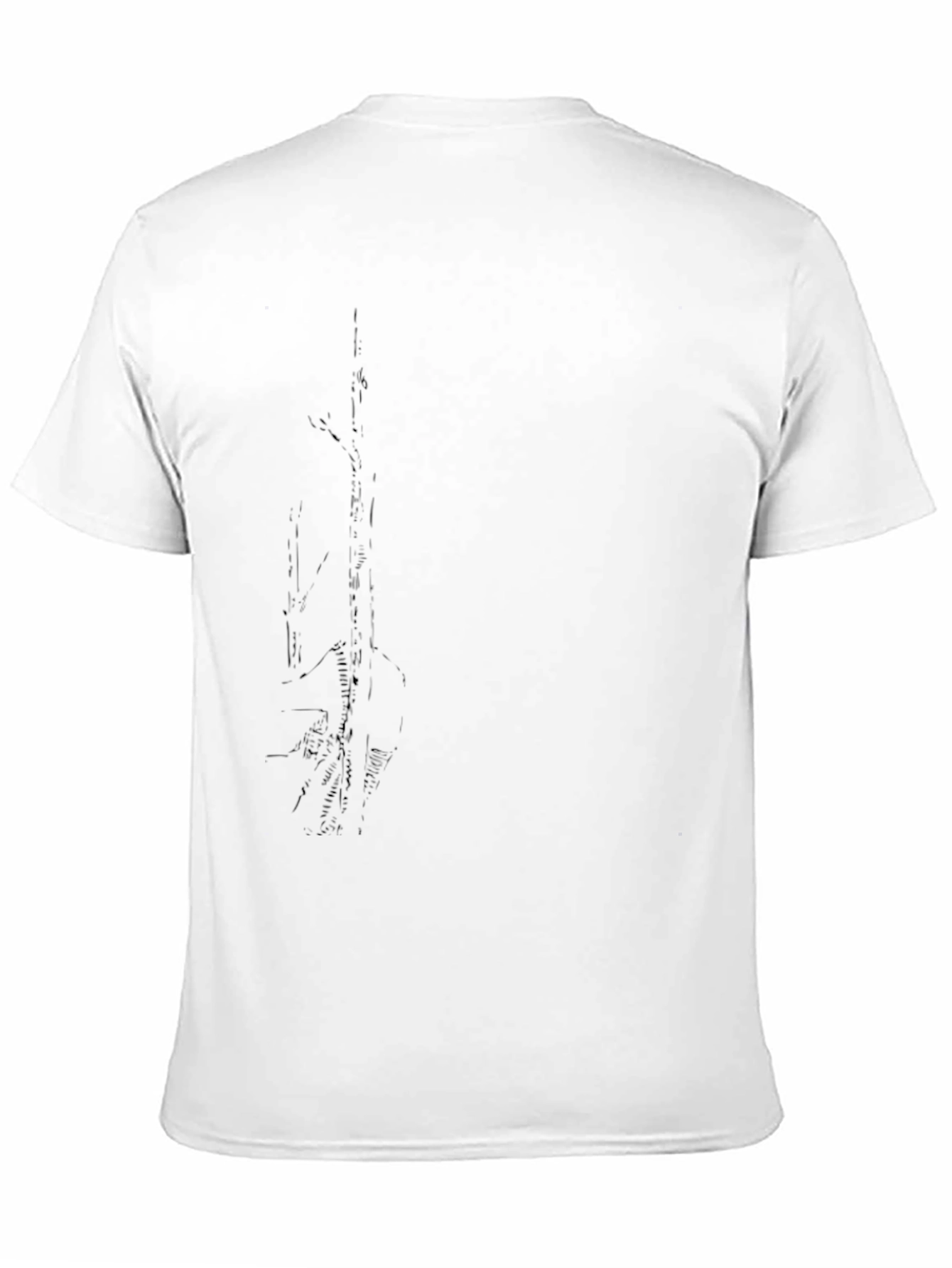 Mens Graphic Tee - Abstract Print Black T-Shirt
