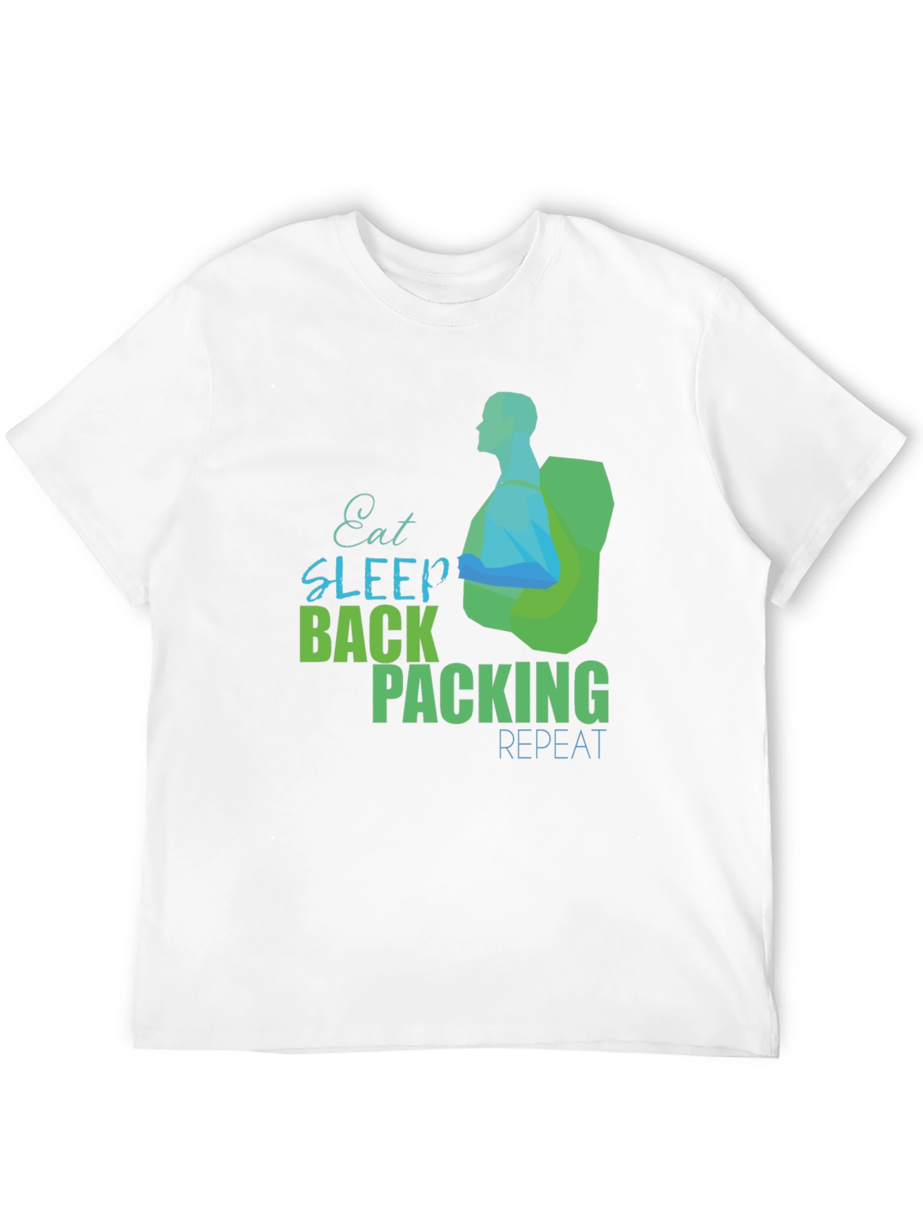 Eat Sleep Backpacking Repeat Graphic Tee