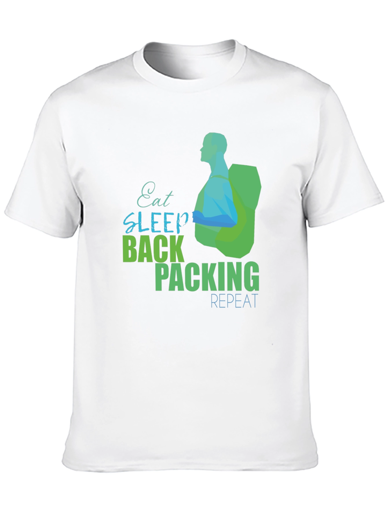 Eat Sleep Backpacking Repeat Graphic Tee