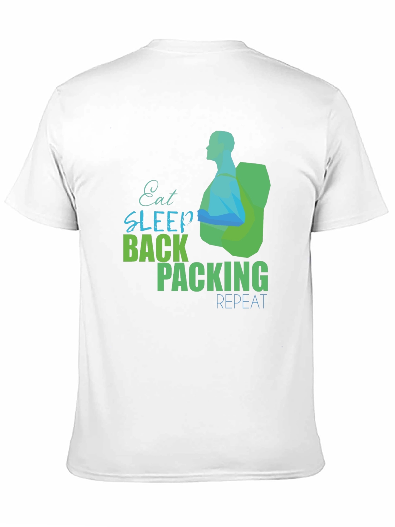 Eat Sleep Backpacking Repeat Graphic Tee