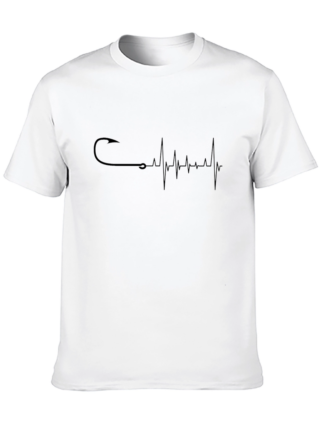 Fishing Heartbeat Graphic T-Shirt - Angler Tee