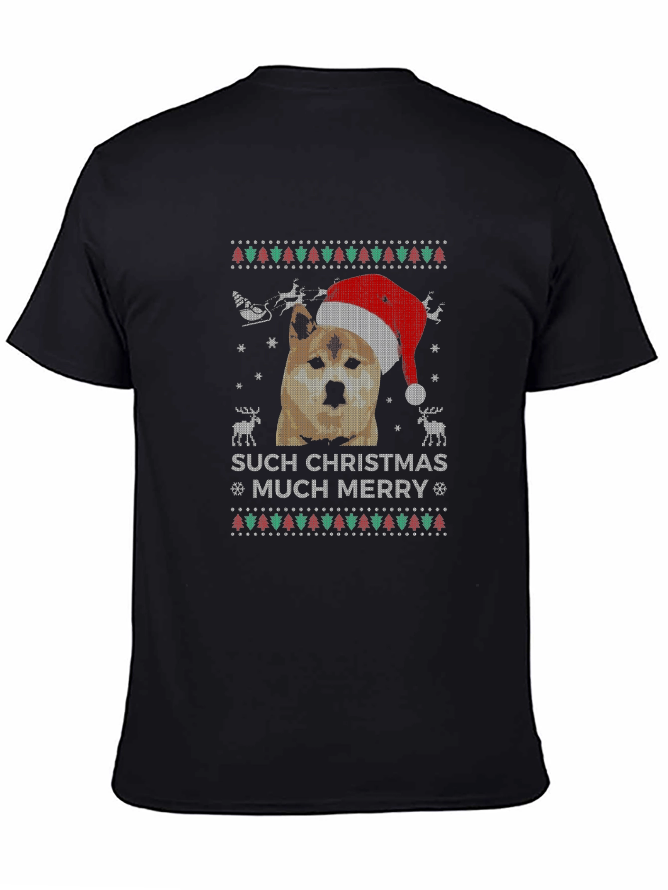 Dog Christmas T-Shirt - Such Christmas Much Merry