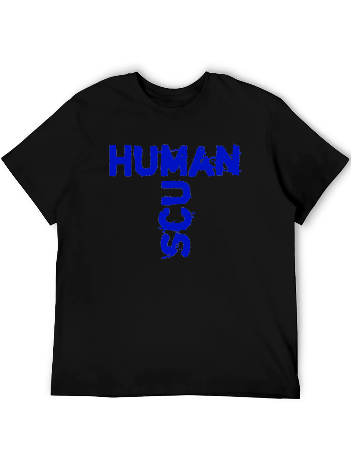 Human SCU Black T-Shirt - Unique Graphic Tee