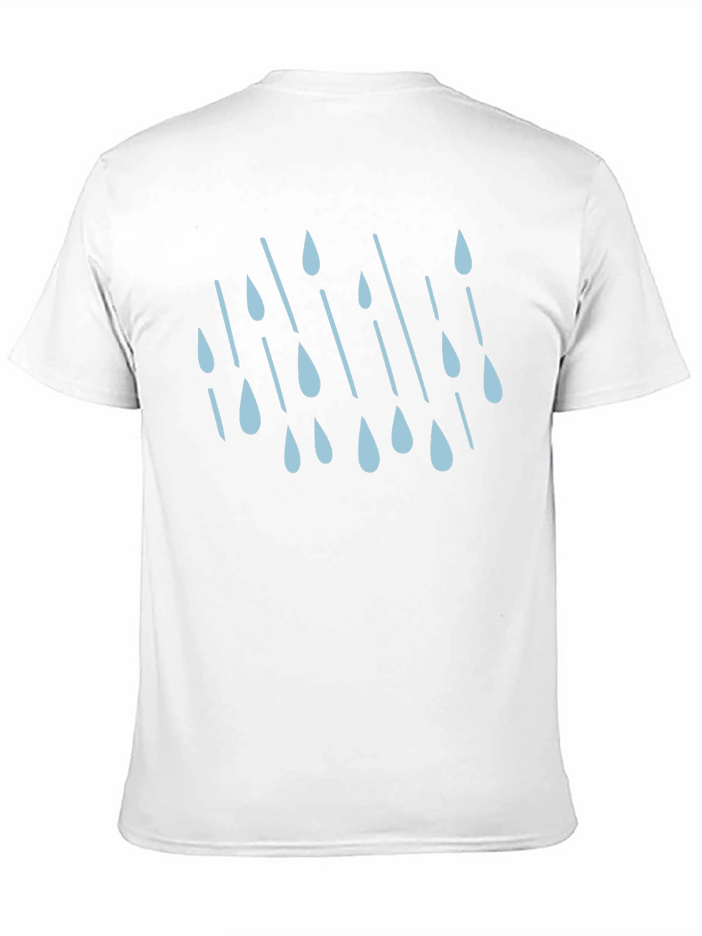 Rain Drop Graphic Tee - Stylish Black Cotton T-Shirt