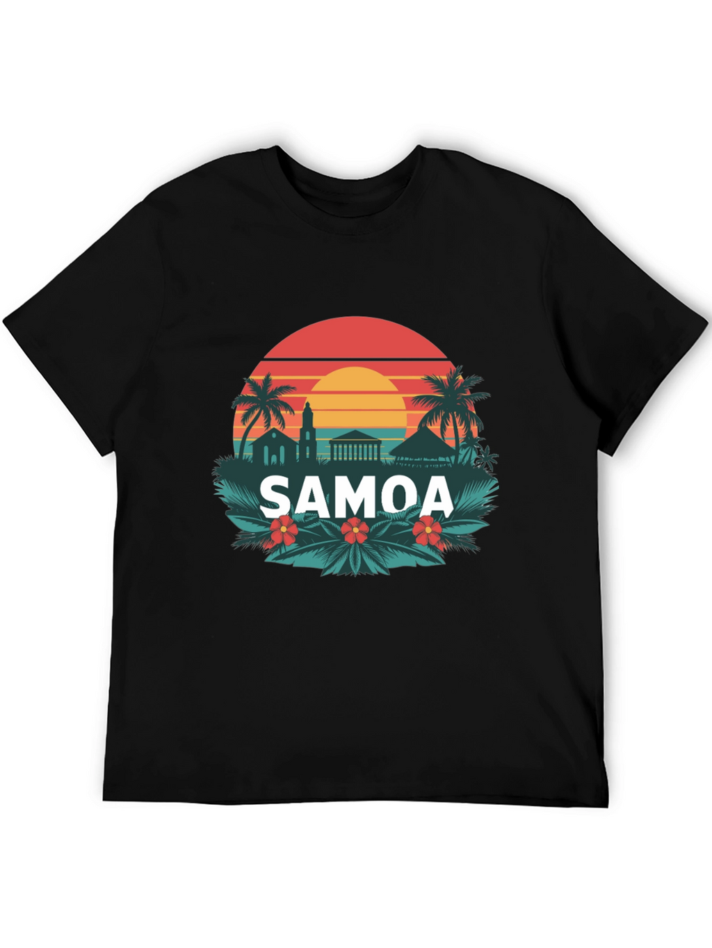 Retro Samoa Graphic Tee - Island Vibes
