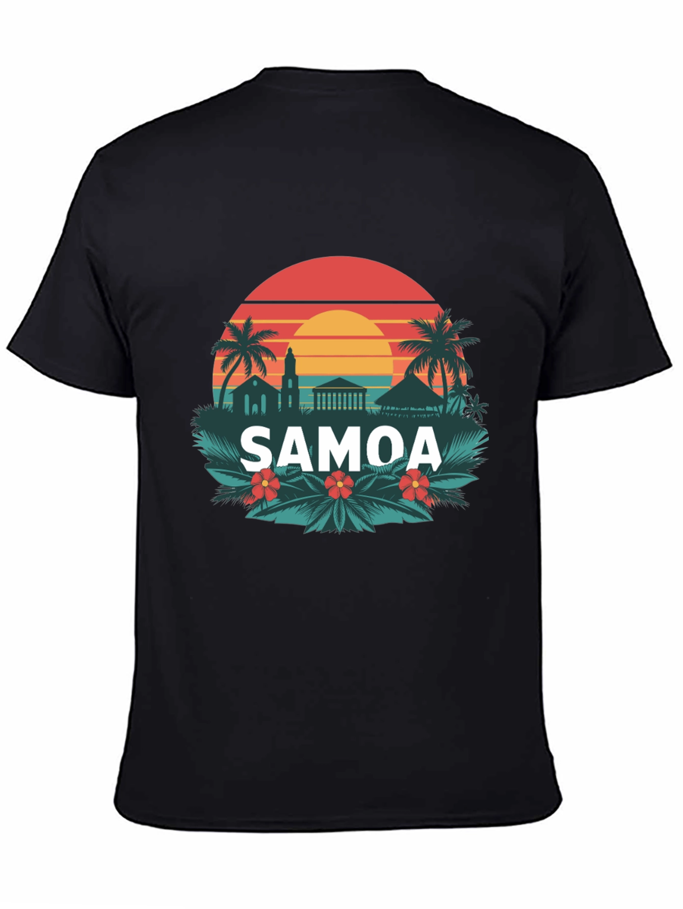 Retro Samoa Graphic Tee - Island Vibes