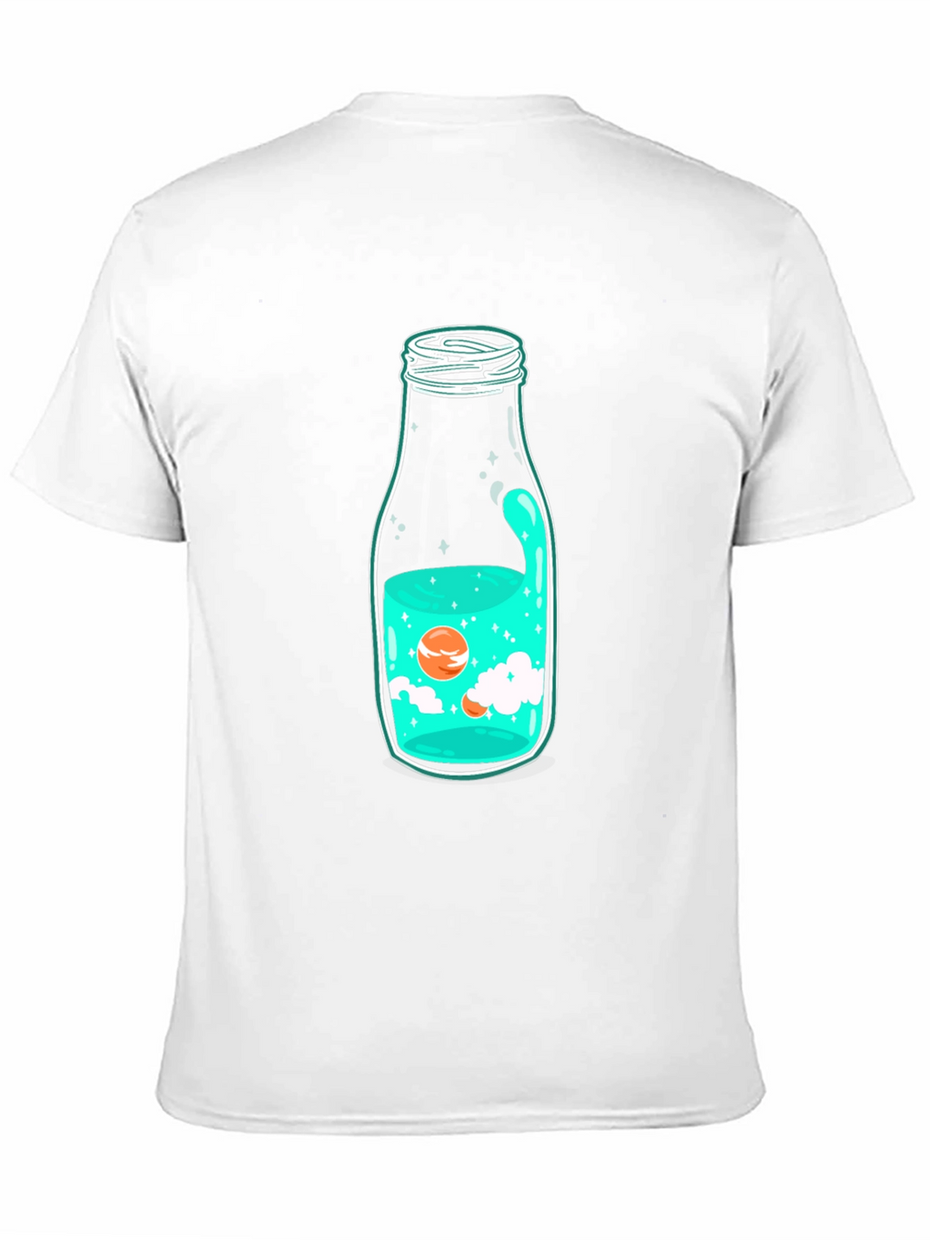 Unique Bottle Graphic Black T-Shirt