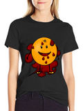 Bloody Orange Graphic Tee - Black