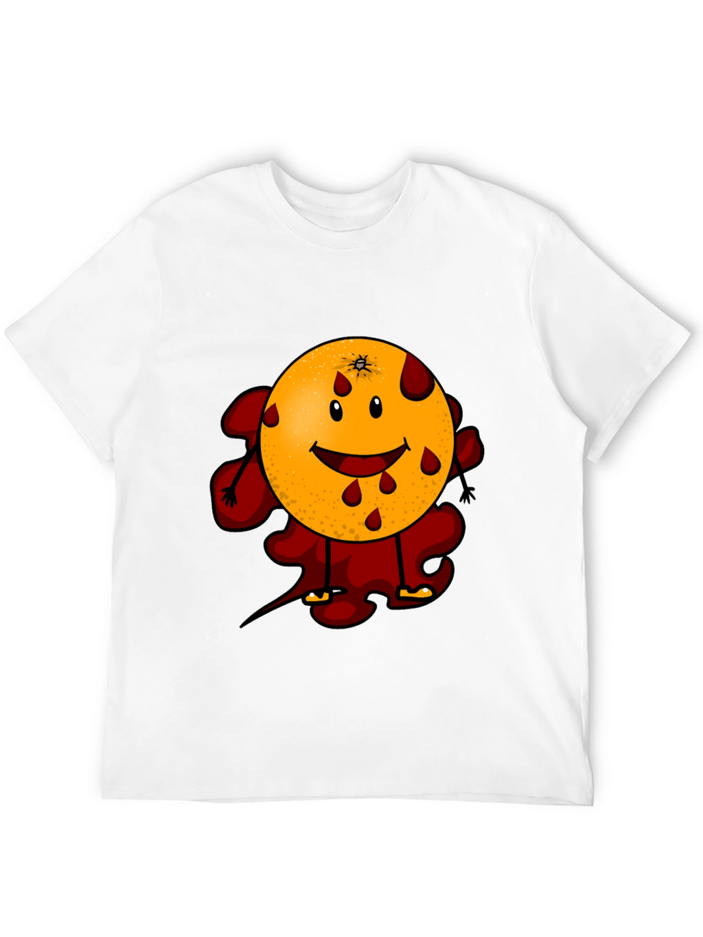Bloody Orange Graphic Tee - Black