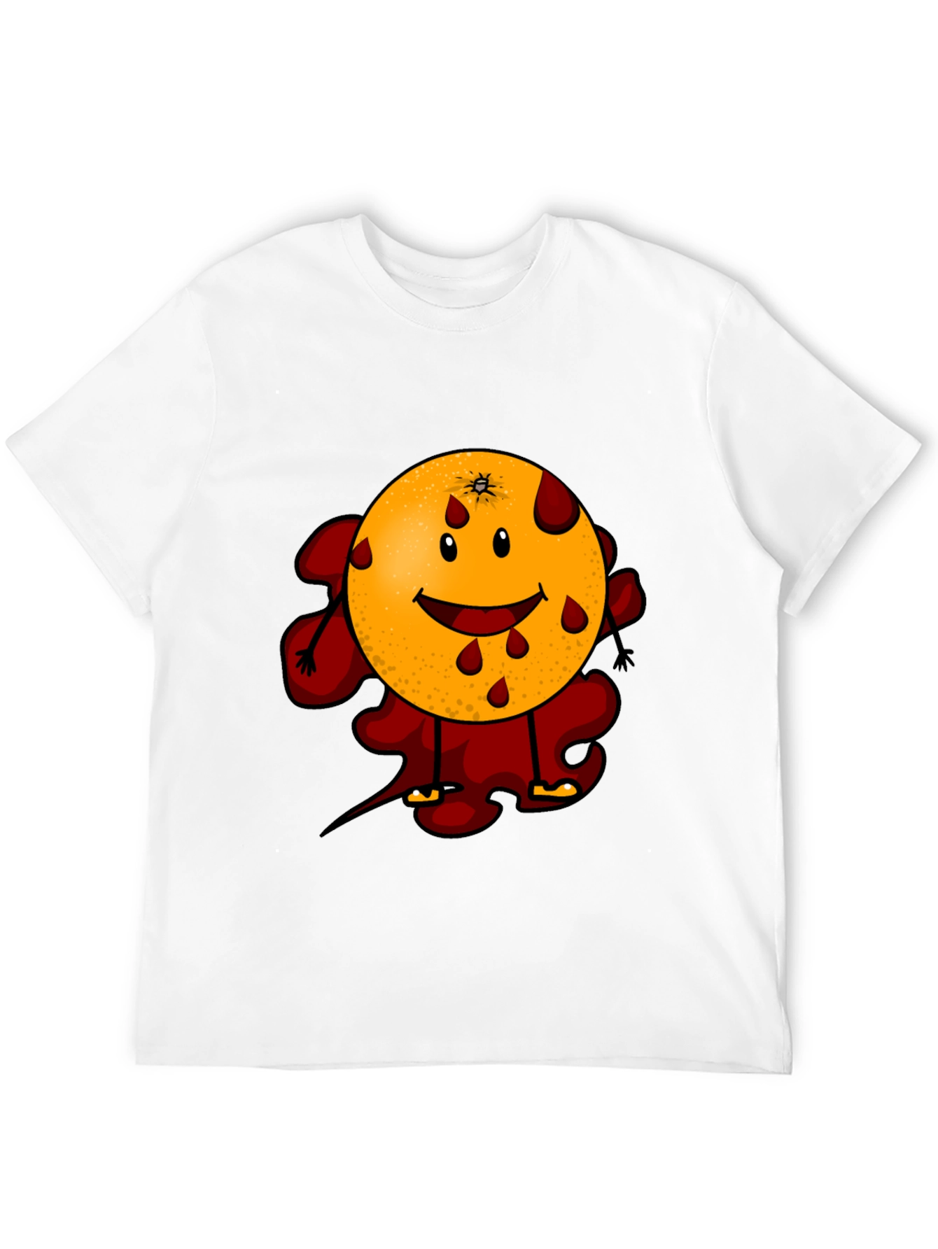 Bloody Orange Graphic Tee - Black