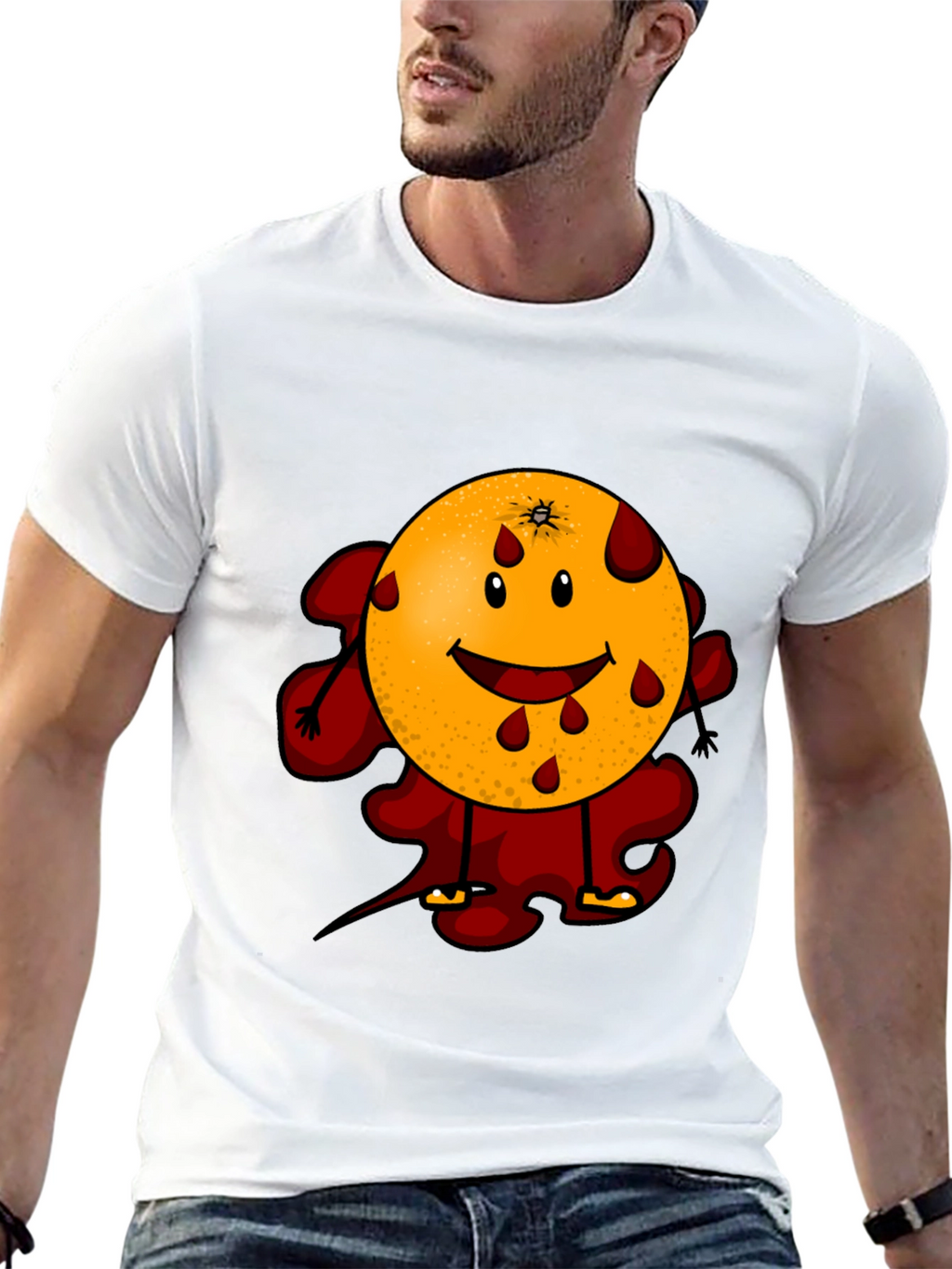 Bloody Orange Graphic Tee - Black