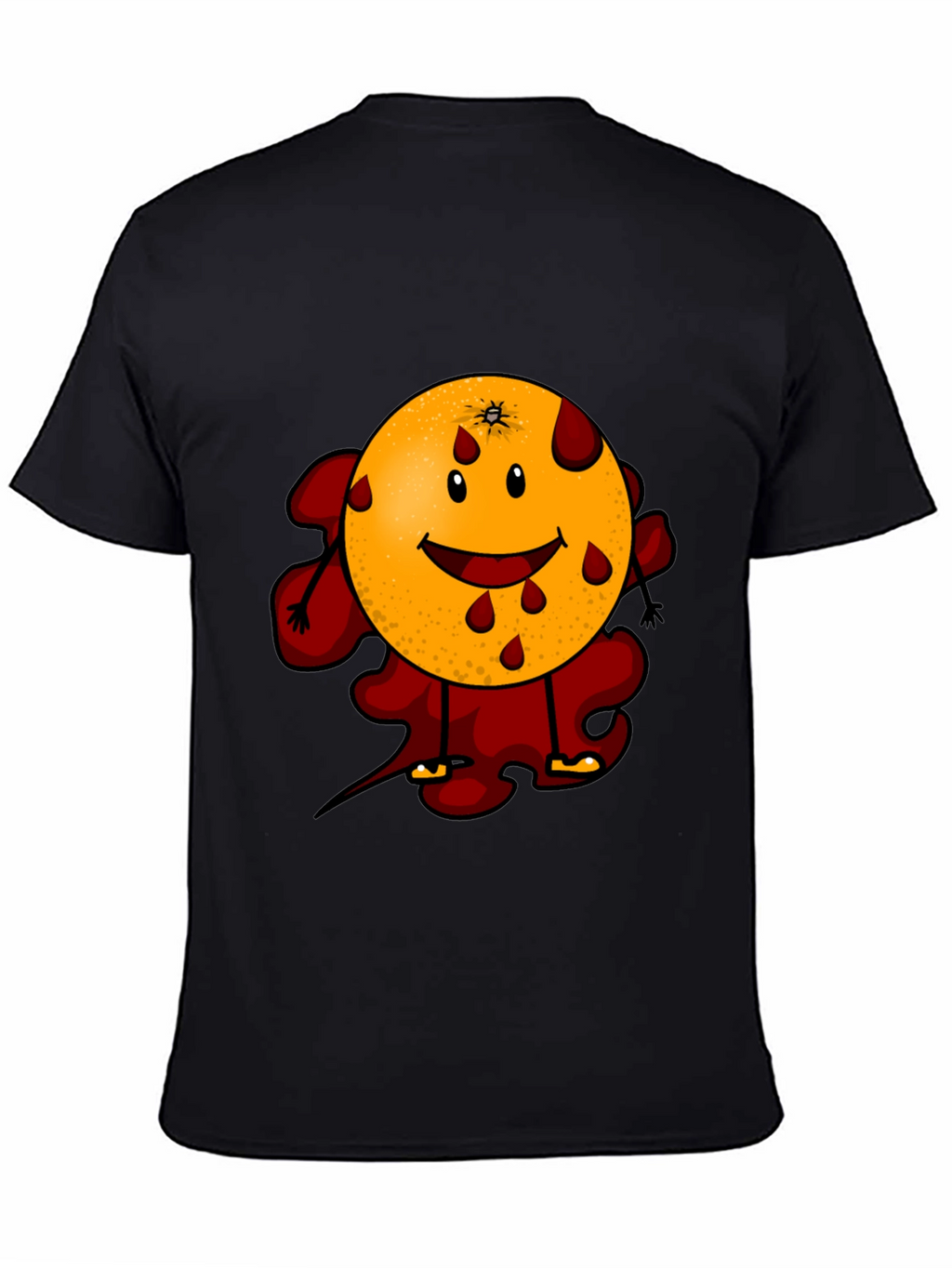 Bloody Orange Graphic Tee - Black