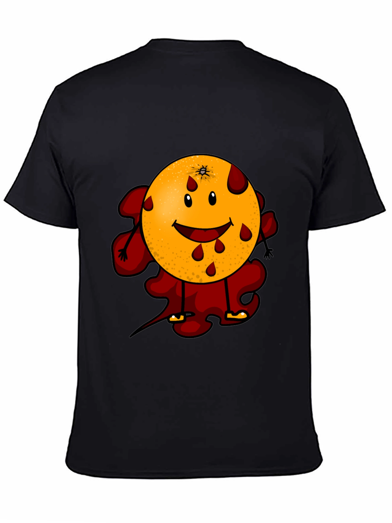 Bloody Orange Graphic Tee - Black