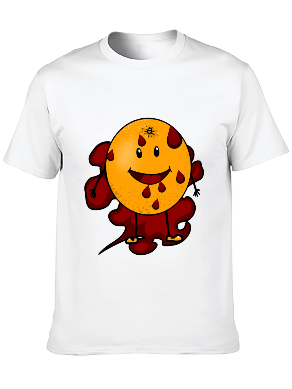 Bloody Orange Graphic Tee - Black