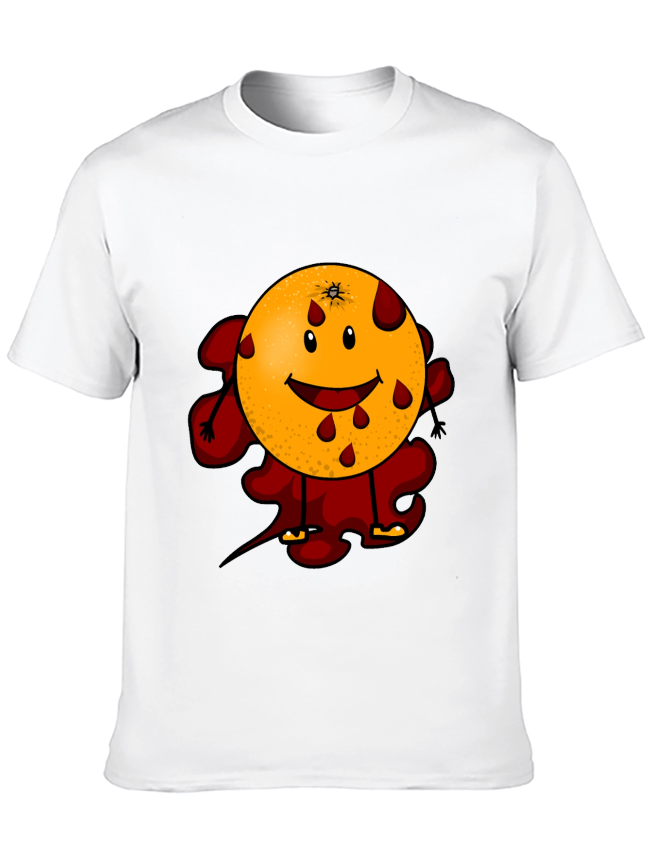 Bloody Orange Graphic Tee - Black